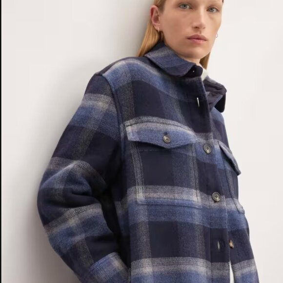 Everlane The Italian ReWool Oversized Shirt Jacket XS - Picture 7 of 8